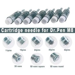 Needle Cartridges For Dermapen Dr.pen Ultima M8 11/16/24/36/42 Pins/3D/5D Microneedling Derma Pen derma stamp