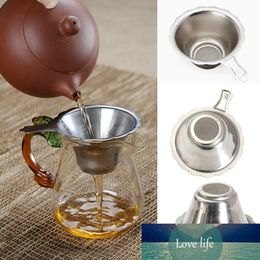 Tea MeshReusable Tea Strainer Teapot Stainless Steel LoLeaf Spice Philtre Drinkware Kitchen Accessories