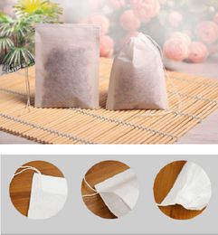 60 X 80mm Wood Pulp Philtre Paper Disposable Tea Strainer Philtres Bag Single Drawstring Heal Seal Tea Bags No bleach Go FAST SHIP