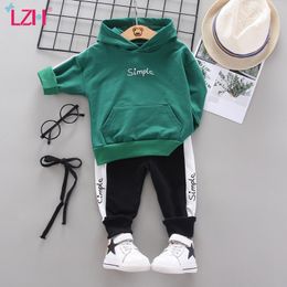 LZH Infant Clothing 2020 Autumn Winter Baby Boys Clothes Long Sleeve Pants 2pcs Kids Outfits Suit For Baby Sets Newborn Clothes LJ201023