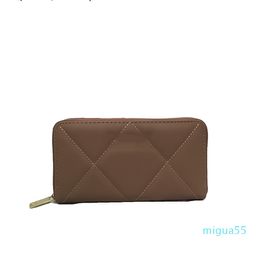 brand fashion ladies clutch wallet pu leather single zipper long European and American with classic card pocket