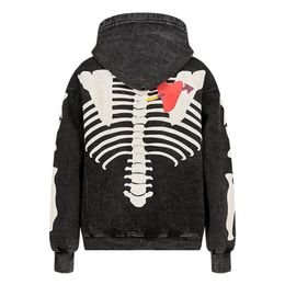 lrg full zip skeleton moletom com capuz