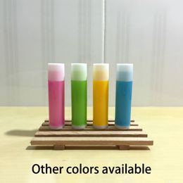 5ml Yellow Green Blue Red Pink Plastic Lipstick Tube Empty Homemade Lip Balm Packaging Bottles 100pcs/lot Free Shipping