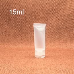 15ml Glossy Plastic Soft Tube Empty Refillable Facial Cleanser Hand Cream Container Squeeze Shampoo Lotion Bottle