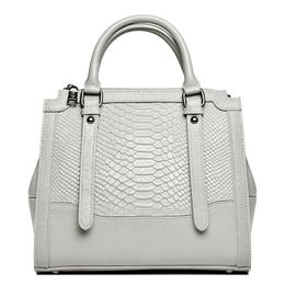 High quality leisure style women's handbag large capacity crocodile pattern Commuter Bag solid color versatile shoulder bag work handbag