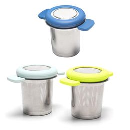 Teapot strainer tea infuser with lid foldable handle stainless steel 304 fine mesh loose leaf basket Philtre big tea sets