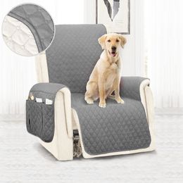 Waterproof Sofa Cover Removable Pet Dog Kid Mat Armchair Furniture Protector Washable Armrest Couch Covers Slipcovers 201125