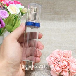 30ML 20Pcs/Lot Pale Gold Blue Edge Of The Vacuum Packing Trial Samples Bottle Bottles Cosmetics Latex