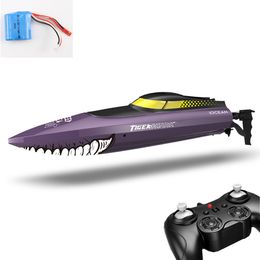 High Speed New Design Remote Control Boat Toy Double Waterproof High/Low Speed Switch Touch switch RC Racing Boat Kid gifts boy