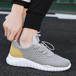 Men Casual Shoes Non-slip Breathable Men Fashion Shoes Brand Outdoor Sneakers for Leisure Trend Hard-Wearing Lace-up