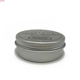 Cosmetic Cream Sample Jar Makeup Accessory Screw Thread Lid 30ml Metal Aluminium Round Tin Cans Box Travel Container 50pcs/lotgoods