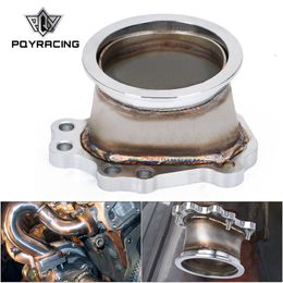 PQY - T25 T28 GT25 GT28 8 BOLT to 3" v band Exhaust Manifold Converter Adaptor Flange PQY4826