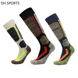 New High Quality Winter Ski Socks Men Women Outdoor Sport Socks Snowboarding Hiking Skiing Socks Warm Thicker Cotton Thermosocks Y1222