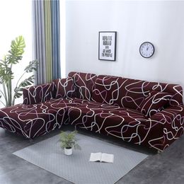 Sofa Cover for Living Room Spandex Stretch Corner Sofa Cover Need 2 Pieces funda sofa chaise lounge 1/2/3/4 Seater 201120