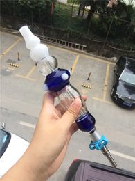 Hot Big glass Collector Philtre Kit 14mm Collectors Dab Straw Oil Rigs NC Set Glass Water Pipe with Titanium Tip