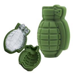 3D Ice Cube Mould Grenade Shape Ice Cream Maker Bar Drinks Whiskey Wine Ice Maker Silicone Kitchen Tool