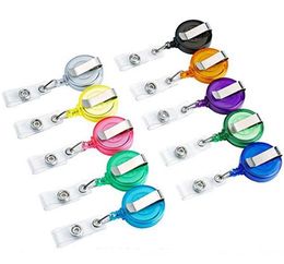 2021 Retractable Lanyard ID Card Badge Holder Reels with Clip Keep Key Cell phone KeyChain Ring Reels