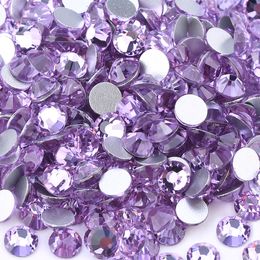 Loose Diamonds 1440pcs/pack SS20 4.8-5.0mm Crystal Amethyst Colour with glue on flatback M-foild Non-hotfix Faceted rhinestone