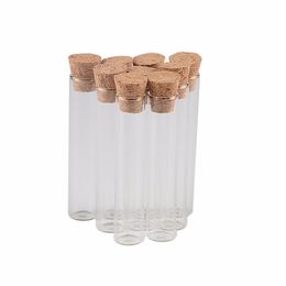 4ml 12*60mm Small Glass Vials Jars Test Tube With Cork Stopper Empty Transparent Mason Bottles 100pcs Free Shipping
