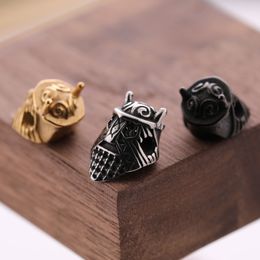 Popular Men Women DIY Jewellery Making Charms 15*11MM Gold/Black/Silver Plated Stainlesss Steel Helmet Charm