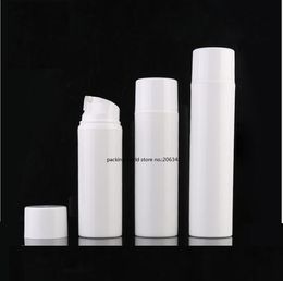 100ML whole white plastic airless bottle for lotion/emulsion/cream/serum/foundation/skin care cosmetic packing