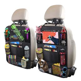 Multi-Pocket Car Seat Back Organizer Storage Bag Travel Holder Automobile Organizer Universal Auto hanging Bags Protector Interior258S