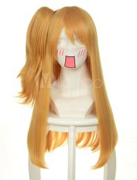 Unique Gintama kijima matako Cosplay wig long blonde straight Halloween