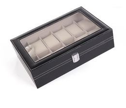Storage Boxes & Bins 12 Soft Watch Box Jewelry Organizer Display Watches Container Case Holders1
