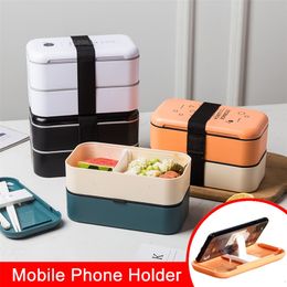 lunch box eco friendly food container bento Microwave heated lunch box for kids health food box lunchbox meal prep containers 201029