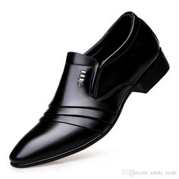 High quality Fashion Pointed Toe Dress Shoes Men Loafers Patent Leather Oxford Shoes for Men Formal Mariage Wedding Shoes