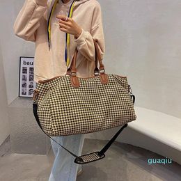 Evening Bags Large Capacity Casual Women Portable Bag Sac Voyage Female Shoulder Winter Woolen Cloth Big Travel