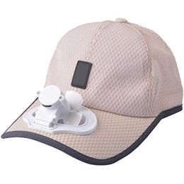 Hot Unisex USB Charging Baseball Cap Adjustable Mini Fan Summer Camping Travelling Outdoor Funny Caps Y200714