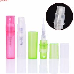 2ml perfume spray bottle sample bottles Atomizers Containers For Cosmetics Perfume plastic bottleshipping