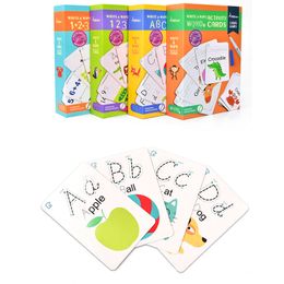 Early Education Flash Card game Alphanumeric Word Writing Cognitive Can Practise Handwriting Repeatedly Kids Educational Toys