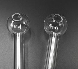 6.5in Glass Oil Burner Smoking Pipes 20x2mm thick clear tube 20PCS/BOX Freeshipping Wholesale BestGlass