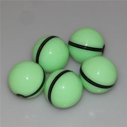 Nonstick Ball Silicone Container Wax Jar for Dry Tabacco Herb Holder Round Shape Silicone Gel Storage Box Vaporizer