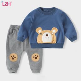 Kids Tracksuit For Boys Clothing Spring Fall Toddler Girl Boys Clothes T-shirt+Pant 2pcs Outfit Suit Children Clothing Sets 201127