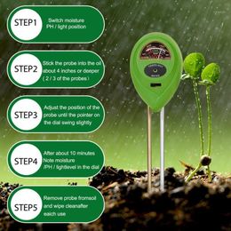 Planters & Pots 3in1ph Garden Plant Flower Moisture And Light Tester Set High Quality Potted Soil Metre