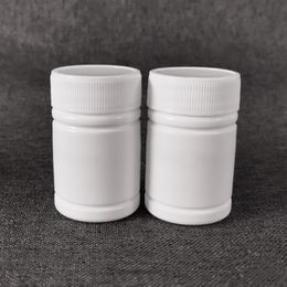 Free Shipping 100pcs 30ml 30cc 30g HDPE White Empty Pharmaceutical Plastic Medicine Pill bottles with Caps & aluminum Sealers