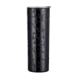 Sea to Door Leopard Skinny Tumbler 20oz Slim Water Bottle Great Drinkware Gift Tumblers for Cold and Hot Water DOMIL106-1175