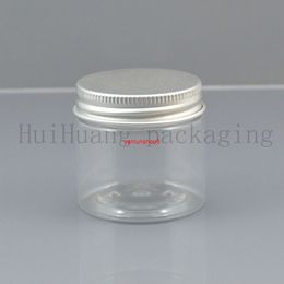 100pcs 50g round clear Colour empty Plastic Cream mask PET bottles jars containers for cosmetic packaging skin care cream tingood package