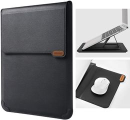 Laptop Sleeve Case with Laptop Stand and Mouse Pad, 13-14 inch Computer Bag with 2 Adjustable Angle Laptop Stand for MacBook Pro/Air 13,Dell,Chromebook,XPS 13