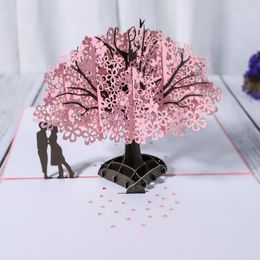 Anniversary Card Red Maple Handmade Gifts Couple Thinking of You Cards Wedding Party Love Valentines Day Greeting Card CCB14321