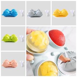 Ice Cube Maker Ball Mould 4 Grids Silicone Ball DIY Cocktail Whiskey Form For Ice Cubes Tray Ice Cream Mould Kitchen Tool Bar Accessories YW32