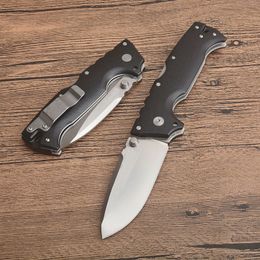 AD-10 Tactical Folding Knife S35VN Drop Point Satin Blade Black G10 + Stainless Steel Sheet Handle With Retail Box
