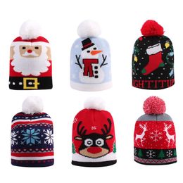 Creative winter keep warm children's hat Christmas Kids knitting hat Outdoor sports windproof Coldproof hat Party Hats T9I00787