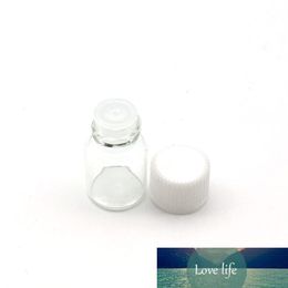 50pcs 2ml Mini Clear Perfume Sample Glass Bottle with Orifice Reducer and Cap Small Essential Oil Vials Free Shipping