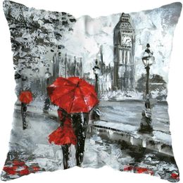 45x45cm Valentine's Day Short plush Pillow Case Pillowcase Pillowcover Home Sofa Car Decor Cushion Without insert