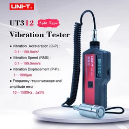 UNI-T UT312 Split Type vibrometer Digital Vibration Tester acceleration velocity displacement Measure 2k count LCD Display
