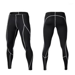 Running Pants Plus Fleece Sports Tights Basketball Training Leggings High Stretch Quick-drying Compression Fitness Men